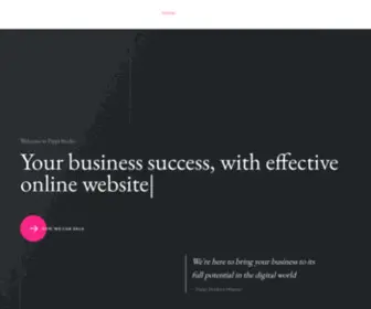 Pippistudio.com(A website design agency and enthusiast) Screenshot