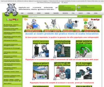 Pippohydro.com(E-commerce professionale per elettromeccanica, idraulica, agricoltura e molto altro) Screenshot