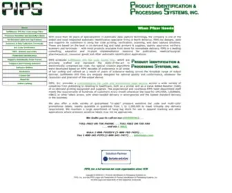 Pips.com(PIPS, the Bar Code Experts) Screenshot
