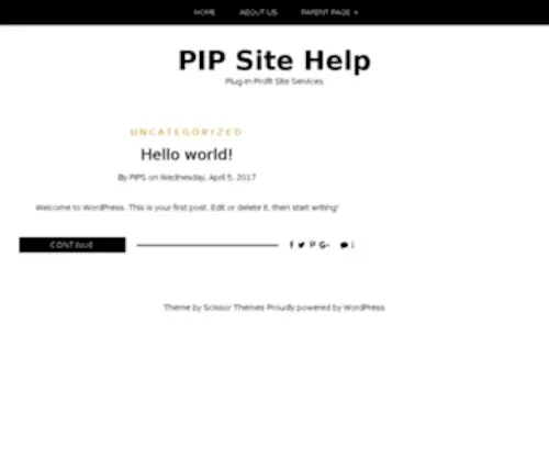 Pipsitehelp.com(At Directnic) Screenshot