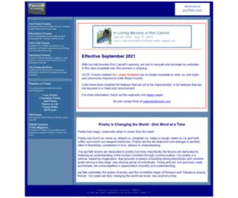 Piptalk.com(PipTalk Poetry Forums) Screenshot