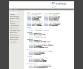 Piracetam.com(Piracetam research) Screenshot