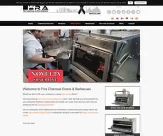 Piracharcoalovens.com(Pira Charcoal Ovens and Barbecues) Screenshot