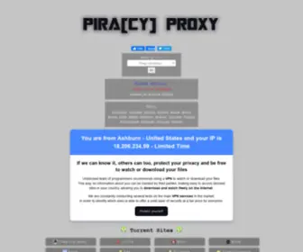 Piracyproxy.page(Pira[cy] Proxy) Screenshot
