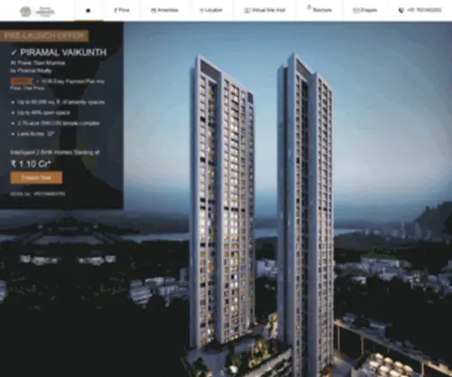 Piramals-Vaikunththane.com(Premium 1 BHK) Screenshot