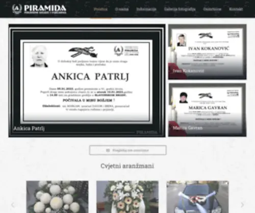 Piramida-Pogrebno.hr(Piramida) Screenshot