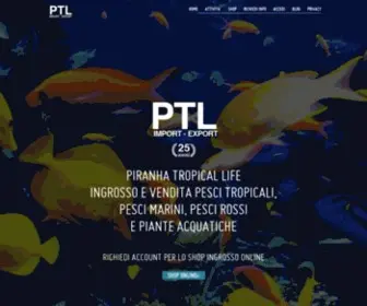 Piranhatropicalife.it(Ingrosso e Vendita Pesci Tropicali) Screenshot