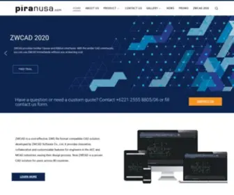 Piranusa.com(Distributor ZWCAD Indonesia) Screenshot
