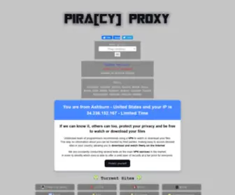 Piraproxy.biz(Pira[cy] Proxy) Screenshot