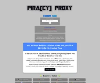 Piraproxy.info(Pira[cy] Proxy) Screenshot