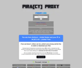 Piraproxy.net(Pira[cy] Proxy) Screenshot