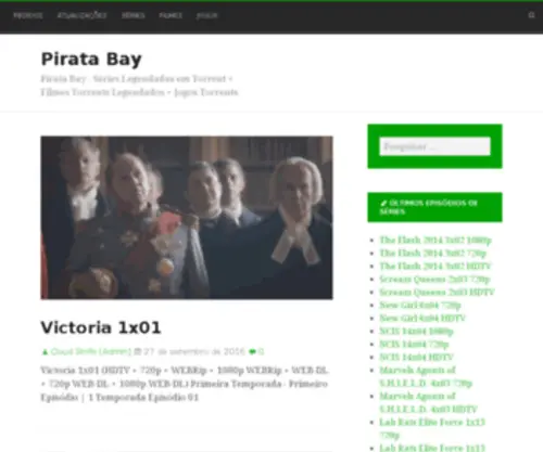 Piratabay.net(De beste bron van informatie over piratabay) Screenshot