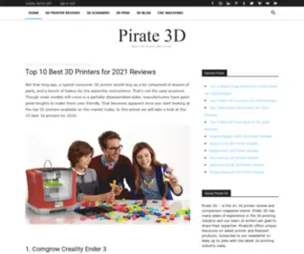 Pirate3D.com(Best 3D Printer Reviewer) Screenshot