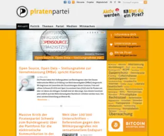 Piraten-Partei.ch(Piratenpartei Schweiz) Screenshot