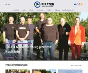 Piratenbrandenburg.de(Piratenpartei Brandenburg) Screenshot