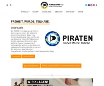Piratenpartei-BW.de(Piratenpartei Baden) Screenshot