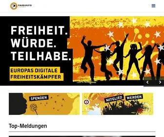 Piratenpartei.de(Piratenpartei Deutschland) Screenshot