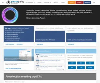Pirateparty.org.au(Pirate Party Australia) Screenshot