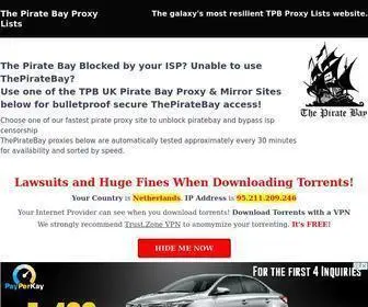 Pirateproxy.wtf(Pirate Bay Proxy List) Screenshot