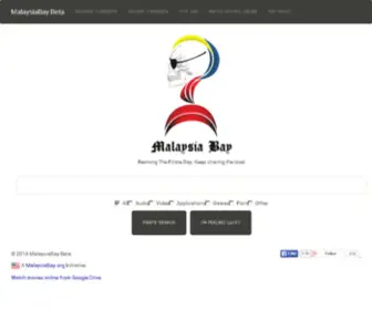 Pirateproxybay.org(MalaysiaBay PirateBay Proxy) Screenshot