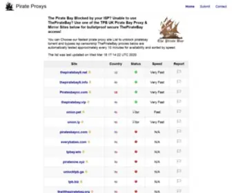Pirateproxys.com(Pirate) Screenshot