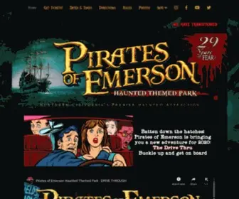 Piratesofemerson.com(Pirates of Emerson Haunted Themed Park) Screenshot