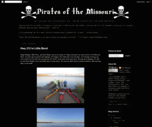 Piratesofthemissouri.com(Pirates of the Missouri) Screenshot