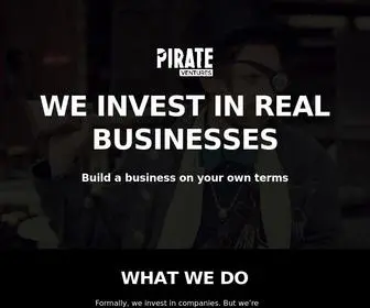 Pirate.Ventures(Capital for founders that want to build a business on their own terms) Screenshot