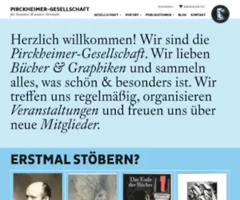 Pirckheimer-Gesellschaft.org(Bücher) Screenshot