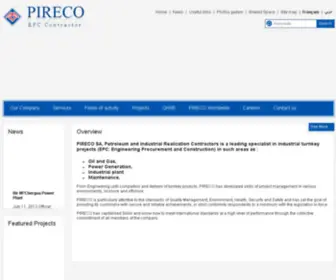 Pireco.com.tn(EPC contractors for Oil and Gas projects) Screenshot