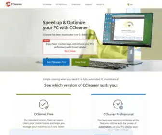 Piriformdownloads.com(CCleaner Makes Your Computer Faster & More Secure) Screenshot