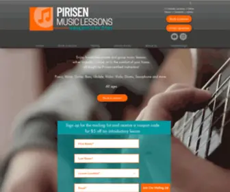 Pirisenmusiclessons.com(Pirisen Music Lessons) Screenshot