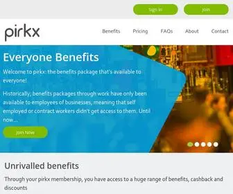 Pirkx.com(The Everyone Benefits Platform) Screenshot