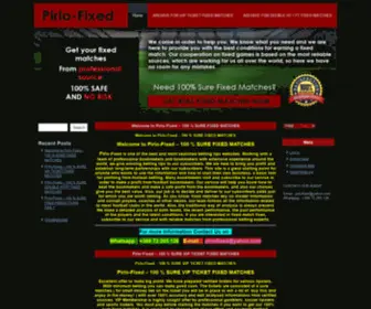 Pirlo-Fixed.com(100 % SURE FIXED MATCHES) Screenshot