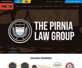 Pirniapersonalinjury.com(The Pirnia Law Group) Screenshot