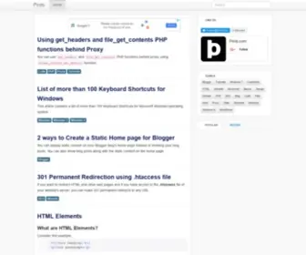 Pirob.com(Blogger) Screenshot