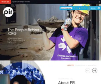 Pir.org(The People Behind .ORG) Screenshot