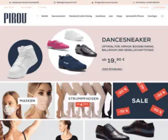 Pirou.de(Tanzbekleidungen, Dancewear, Tanzschuhe) Screenshot