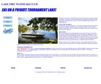 Piruski.org(Lake Piru Water Ski Club) Screenshot