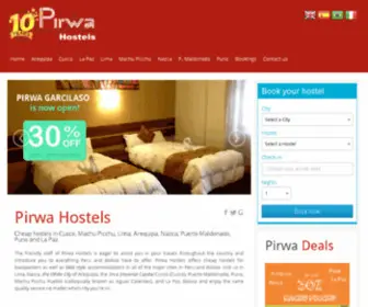 Pirwahostelsperu.com(Pirwa Hostels) Screenshot