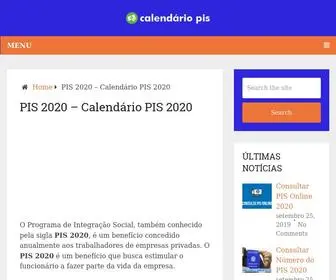 Pis2020.com(PIS 2020 → CALENDÁRIO PIS 2020) Screenshot