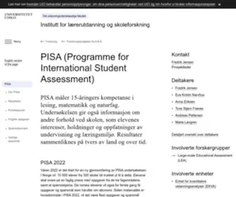 Pisa.no(PISA (Programme for International Student Assessment)) Screenshot