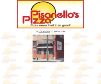 Pisanellos.com(Pisanello's Pizza Best In Town Since 1964) Screenshot