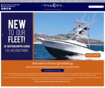 Piscessportfishing.com(Pisces Sportfishing) Screenshot