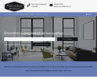 Piscicelli.com(Piscicelli Inmobiliaria) Screenshot