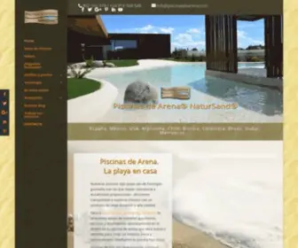 Piscinasdearena.com(Construcción de Piscinas de Lujo tipo Playa) Screenshot