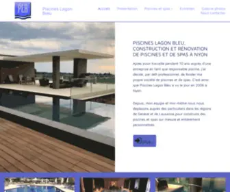 Piscines-Lagon-Bleu.ch(Piscines Lagon Bleu) Screenshot