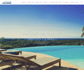 Piscinesbygiacomini.fr(Constructeur) Screenshot