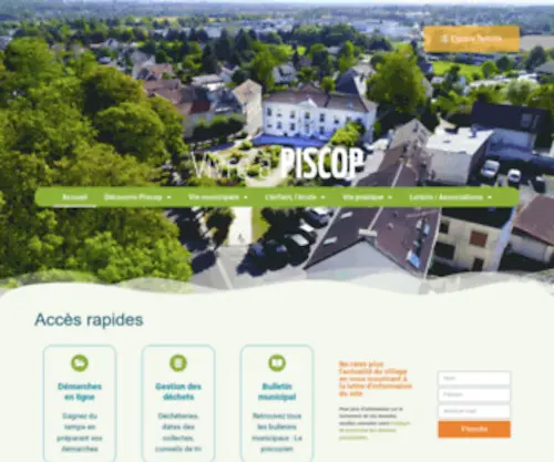 Piscop.fr(Site officiel de la ville) Screenshot