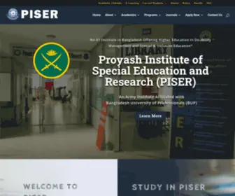 Piser.edu.bd(Proyash Institute of Special Education and Research) Screenshot